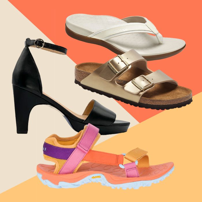 Ladies Memory Foam Low Wedge Heel Walking Toe Post Summer Strappy Sandals Shoes