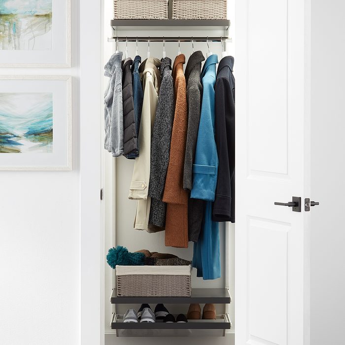 21 Coat Closet Organization Ideas, Coat Storage Rack With Cover