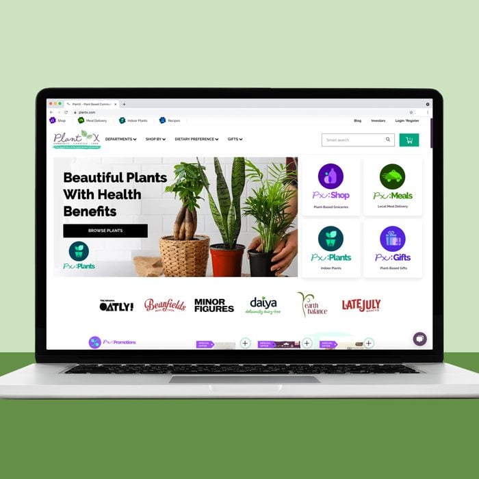 Plantx website for house plants 