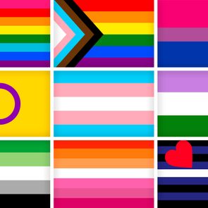 Collage of 9 Pride Flags