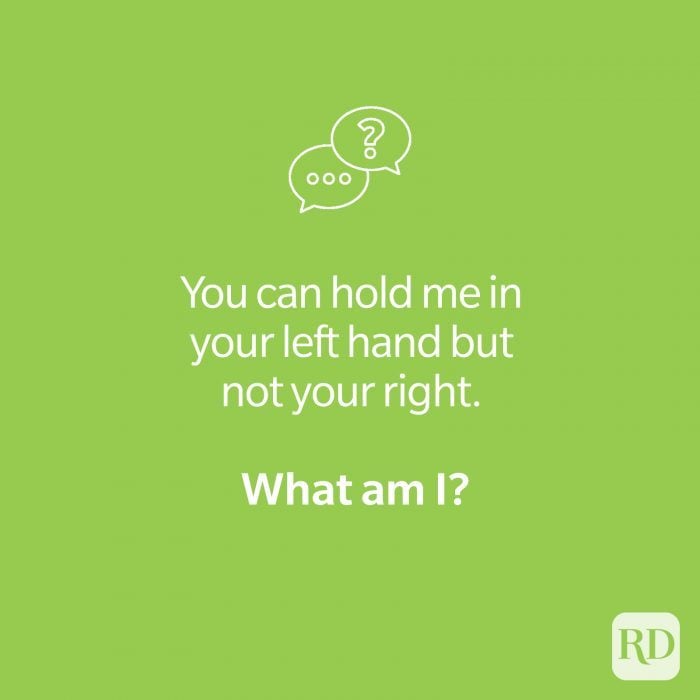 Hand riddle on green