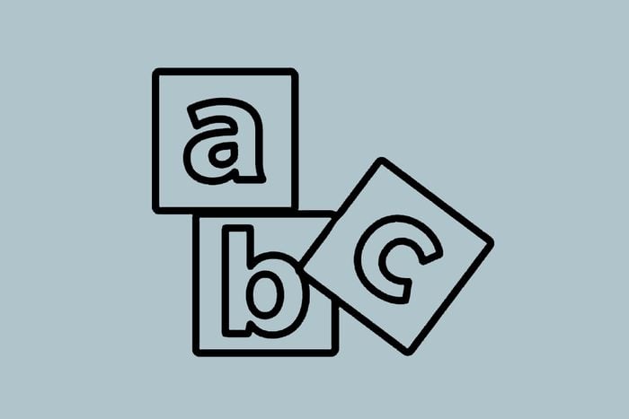 a, b, and c blocks