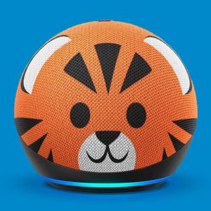 Amazon Echo Dot 4th Gen Kids With Tiger Pattern
