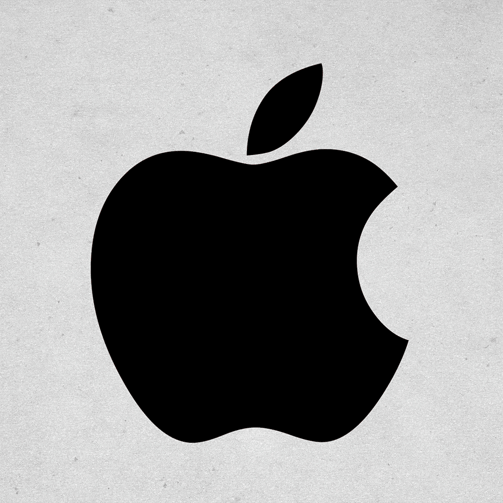 Apple Logo transforming into danger symbol