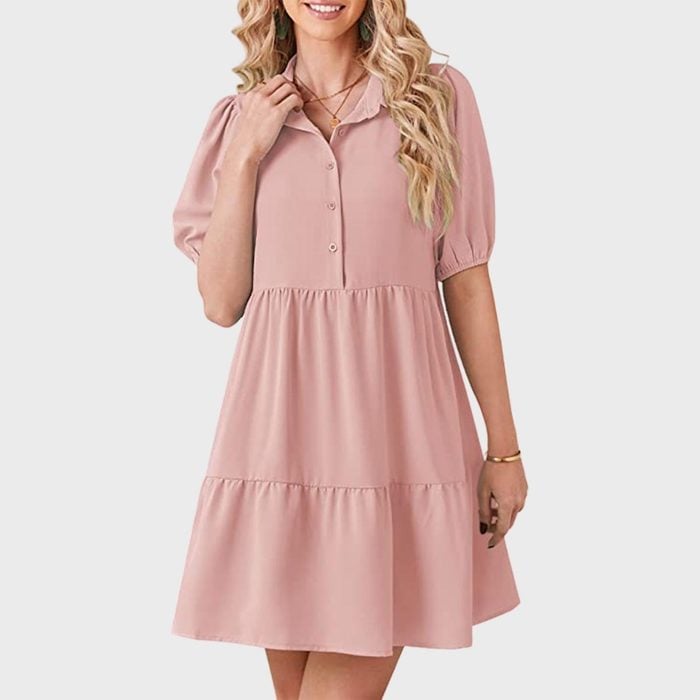 Baby Doll Dress With Collar