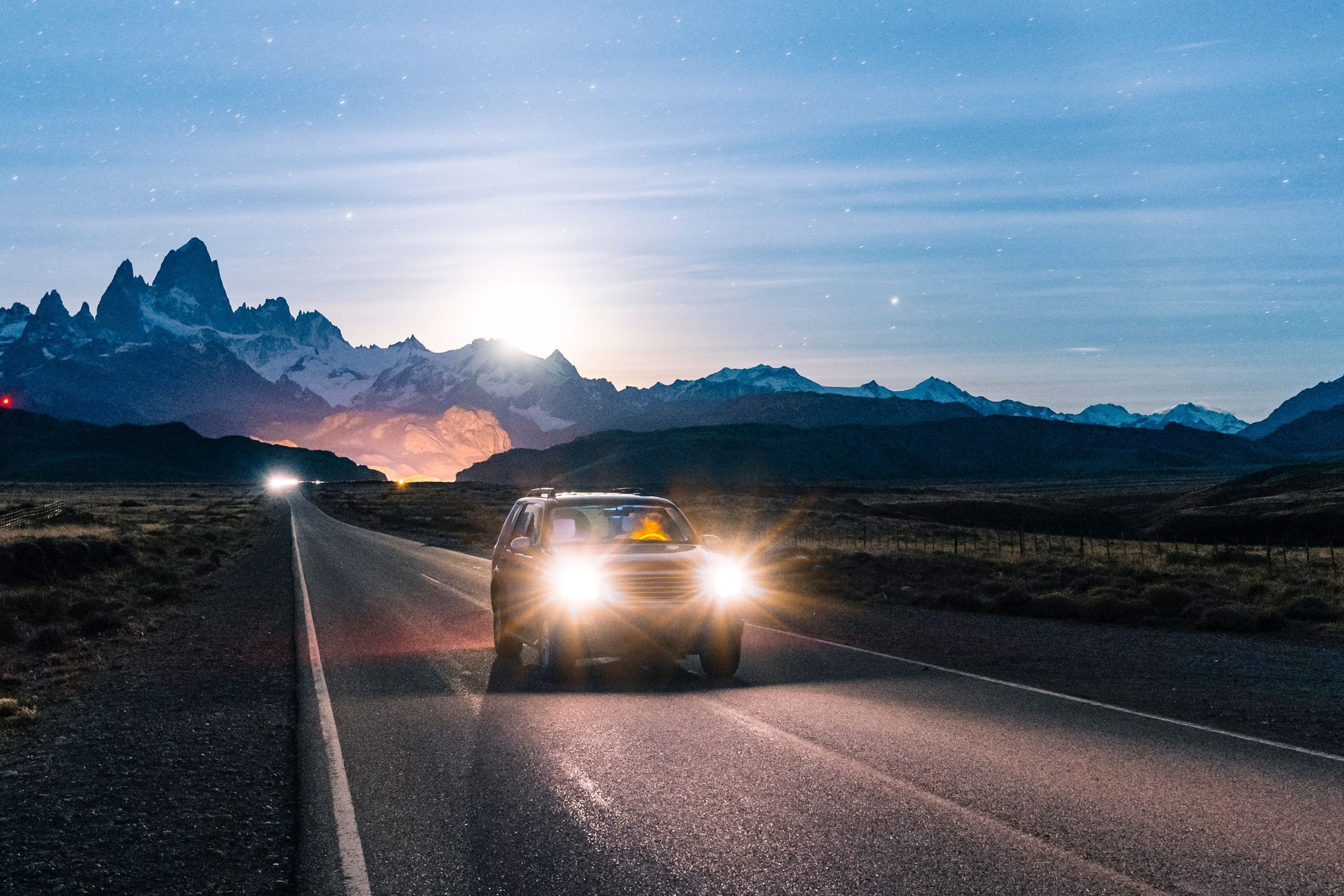 When should you avoid using your high-beam headlights?
