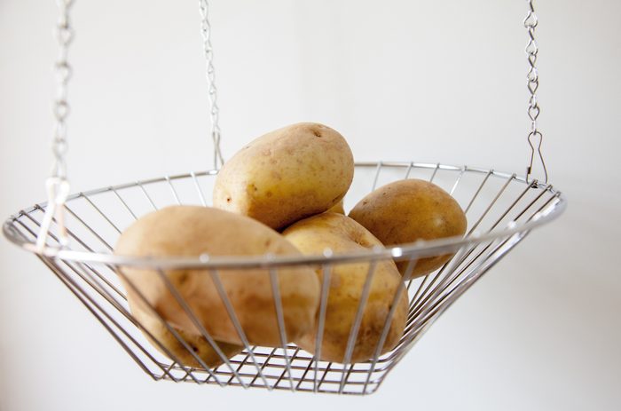 Potatoes in a Hanging Basket