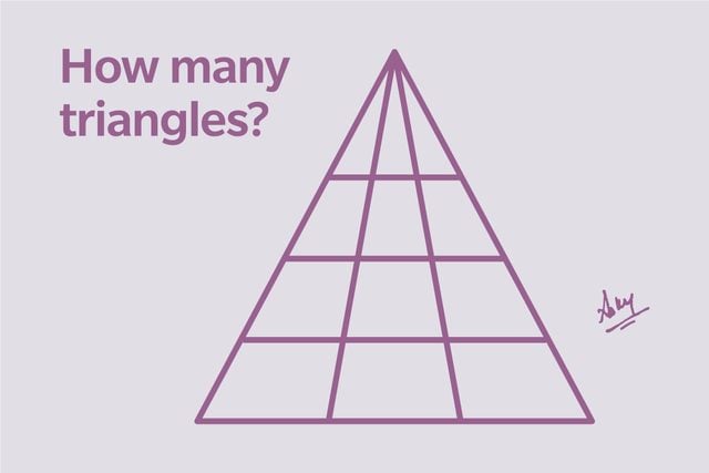 How Many Triangles Do You See In This Puzzle 1