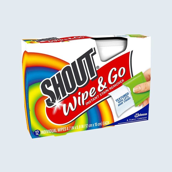 Shout Wipe & Go Instant Stain Remover Towelettes