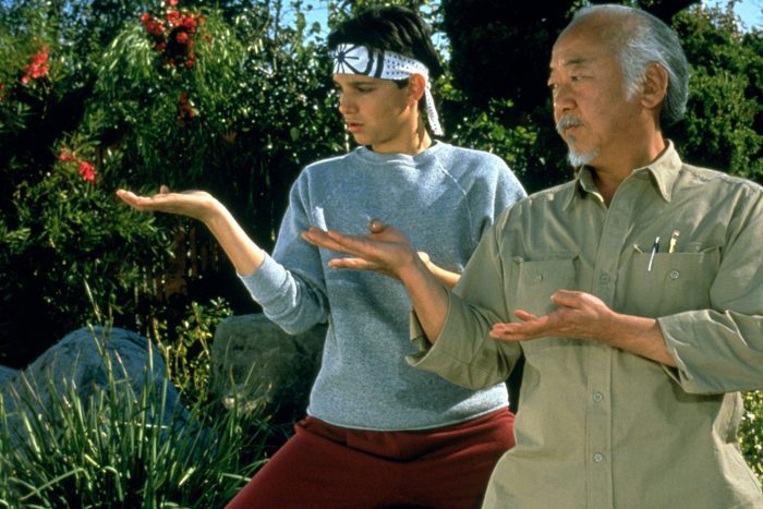 Scene from The Karate Kid