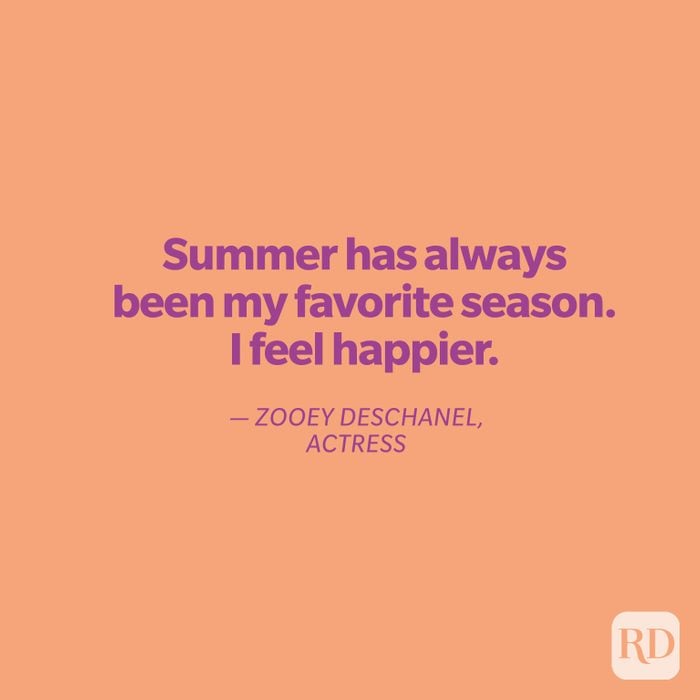 50 Summer Quotes That Capture the Joy of Beach SeasonZooey Deschanel