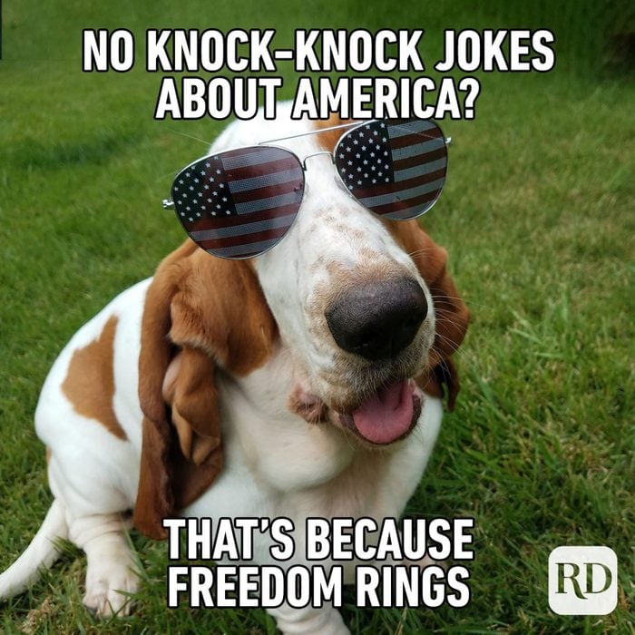 No Knock Knock Jokes About America That's Because Freedom Rings