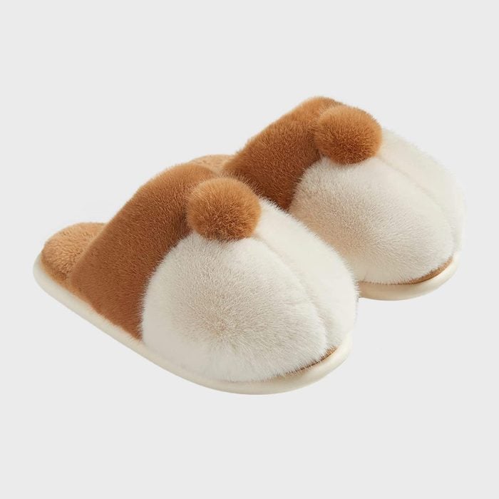 Posee Fluffy Corgi Butt Slippers Ecomm Via Amazon.com