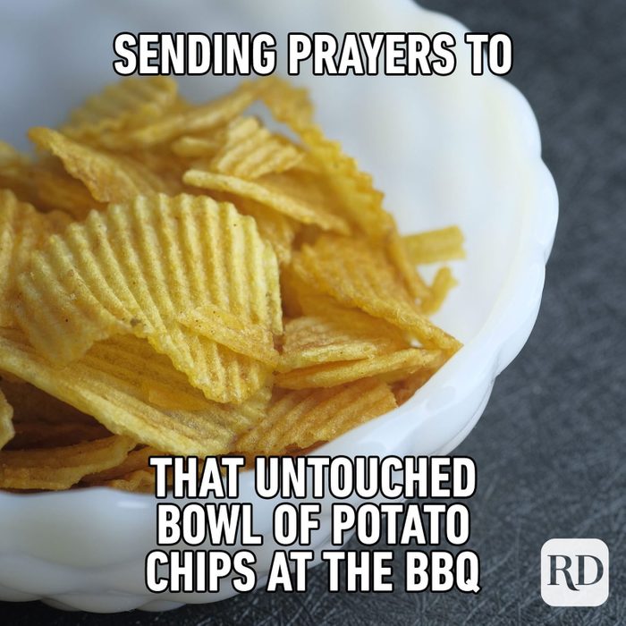 Sending Prayers To That Untouched Bowl Of Potato Chips At The Bbq