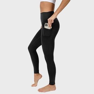 90 Degree By Reflex Womens 90 Degree By Reflex High Waist Cotton Elastic  Free Cloudlux Ankle Leggings With Side Pocket - Black - Large : Target