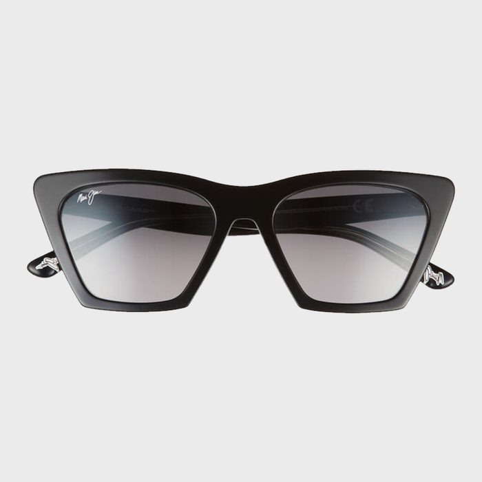 Maui Jim Kini Kini 54mm Gradient Polarized Rectangular Sunglasses