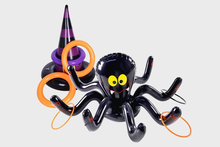 Max Fun Halloween Ring Toss Game Inflatable Spiders Witch Hat