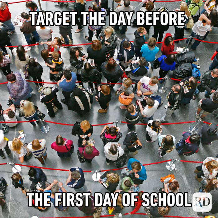 Target The Day Before The First Day Of School