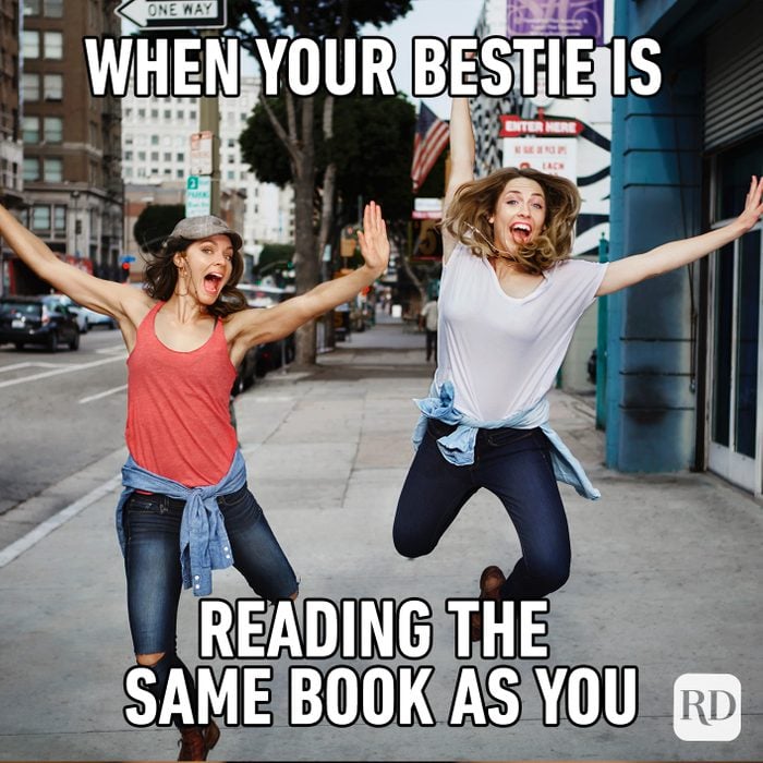 When Your Bestie Is Reading The Same Book As You