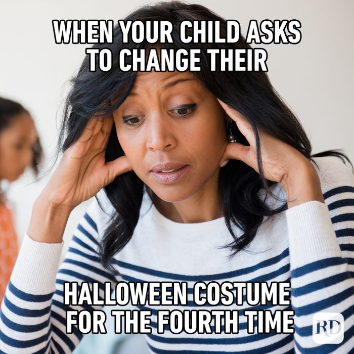 When Your Child Asks To Change Their Halloween Costume For The Fourth Time