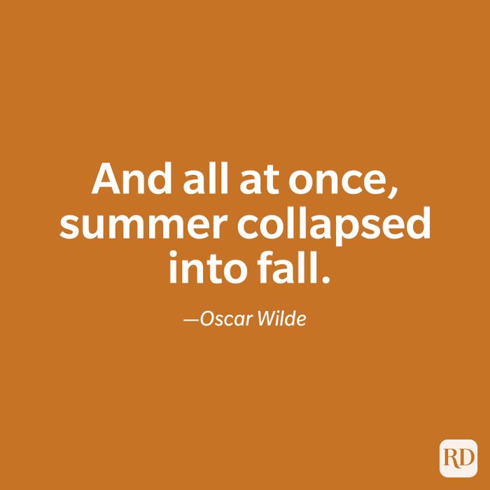 fall quote by Oscar Wilde