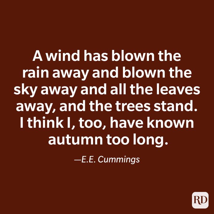 fall quote by E.E. Cummings