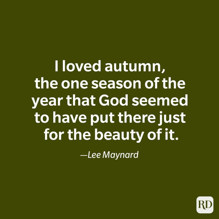 fall quote by Lee Maynard