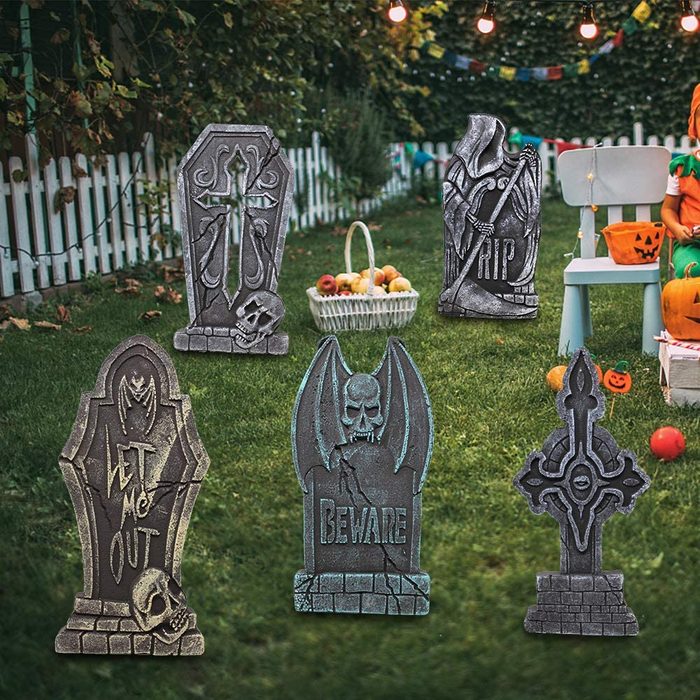 yard tombstones for halloween decorations