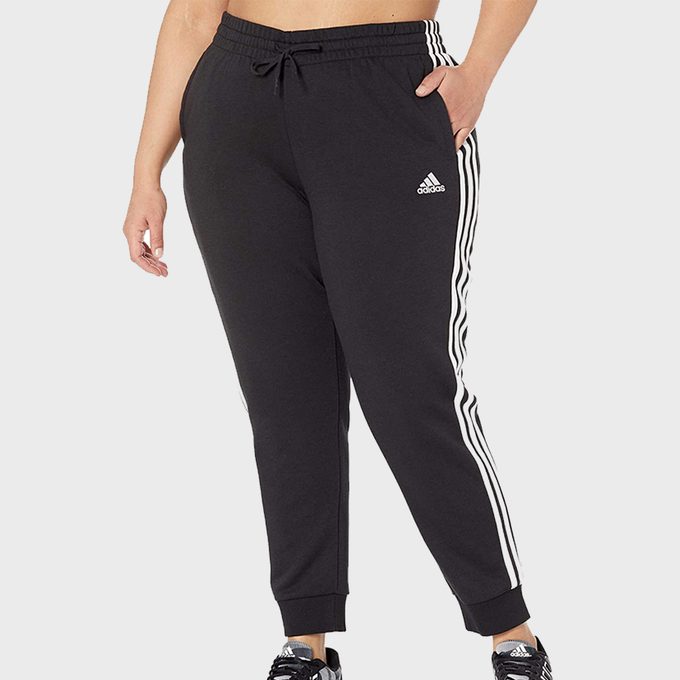 Adidas Plus Size 3 Stripe Cropped Pants