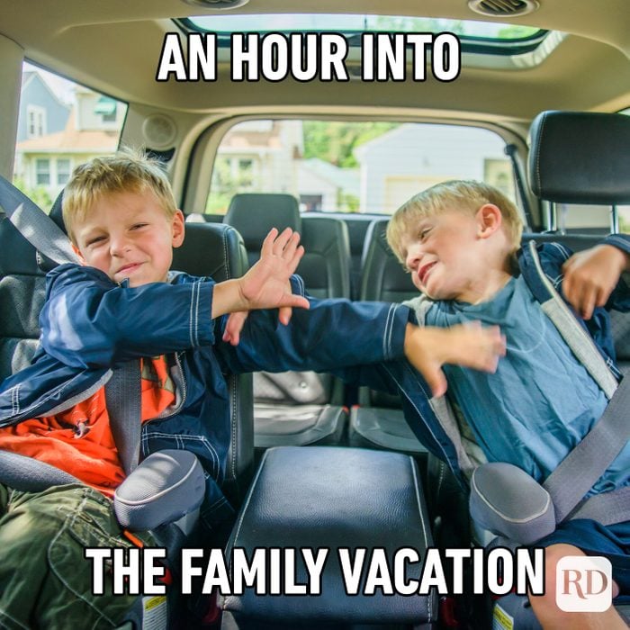 An Hour Into The Family Vacation