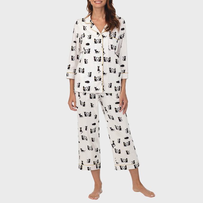 Cats Print Crop Pajama Set From Bedhead Pajamas