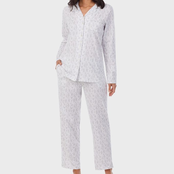 Cotton Printed Pajamas Set From Eileen West