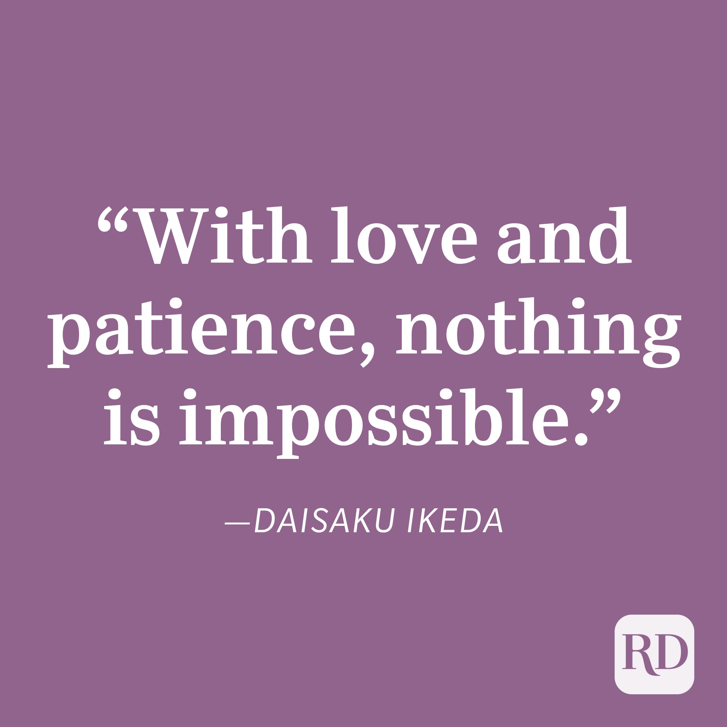 Daisaku Ikeda Patience Quote