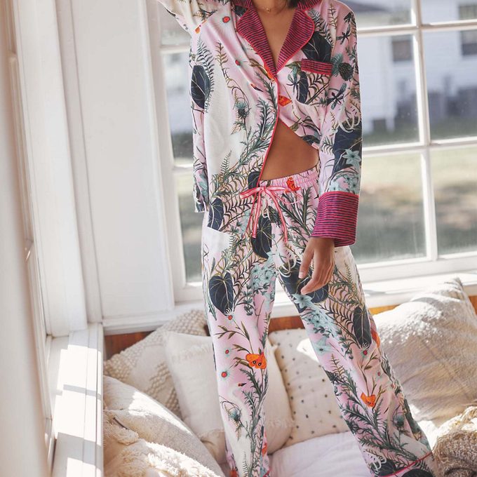 Kelly Louise Judd Botanical Flannel Pajamas From Anthropologie