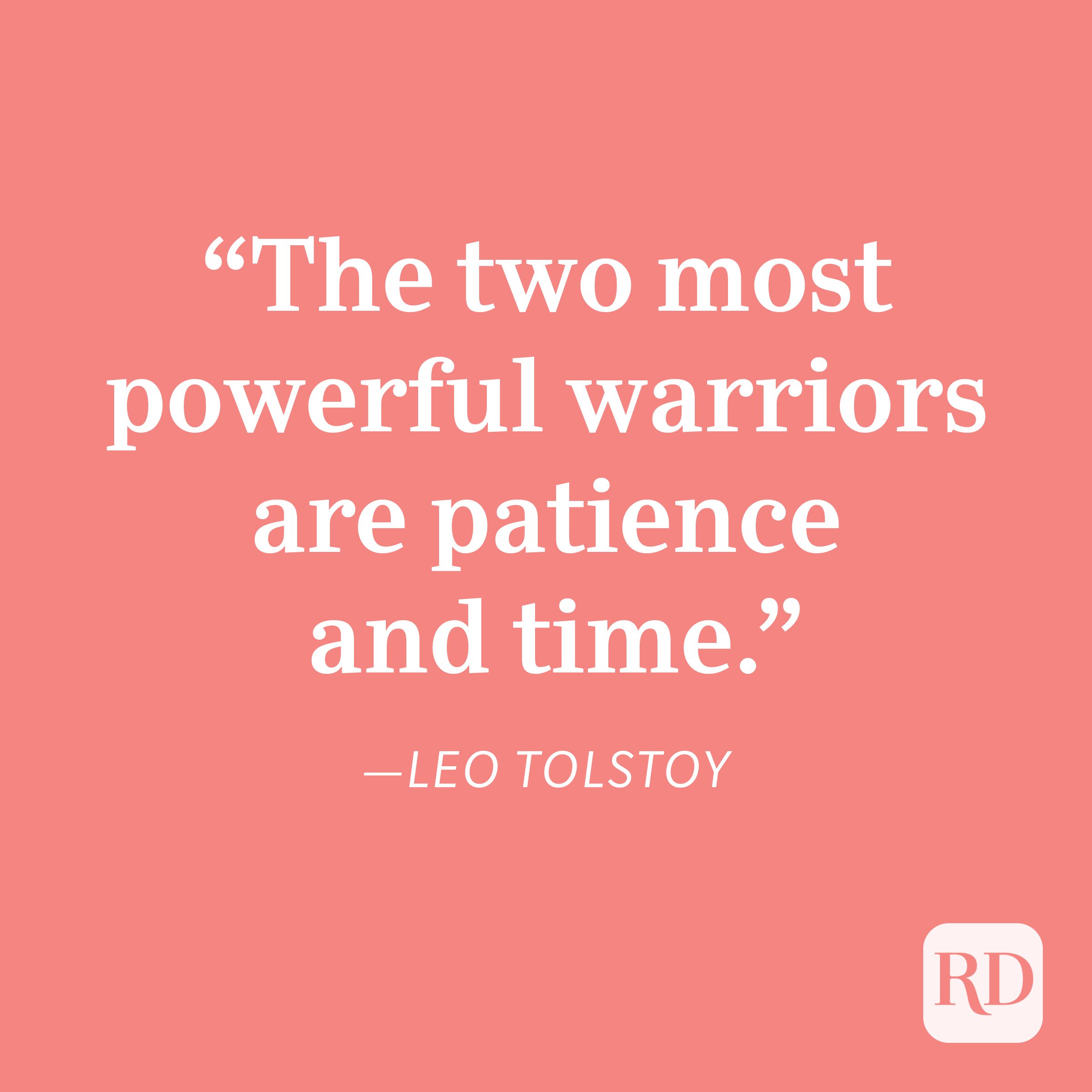 Leo Tolstoy Patience Quote