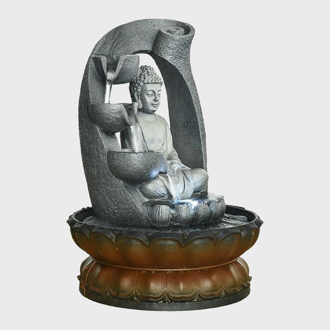 Resin Buddha Tabletop Fountain