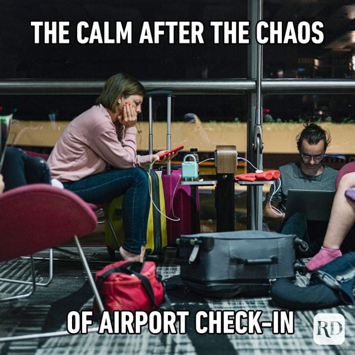 The Calm After The Chaos Of Airport Check In