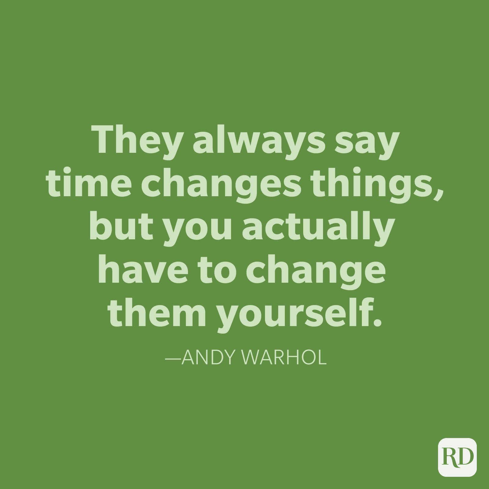 Andy Warhol Change Quotes