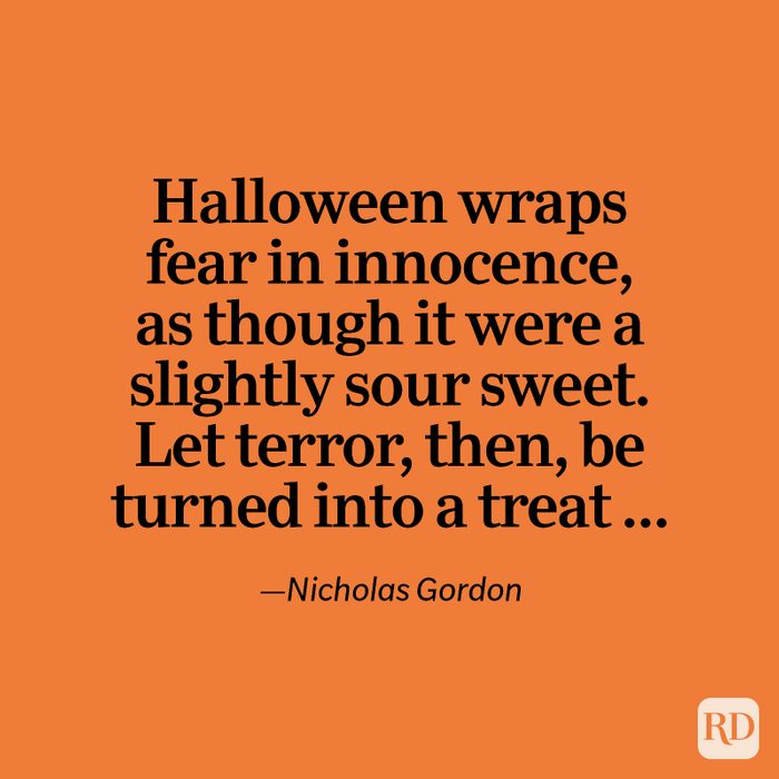 Halloween Quote By Nicholas Gordon
