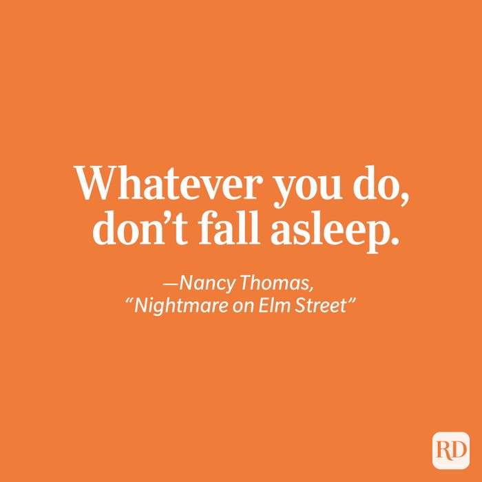 "Nightmare on Elm Street" quote