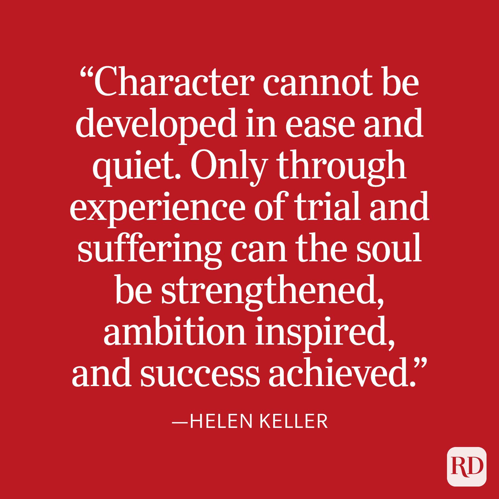 Helen Keller Strength Quote