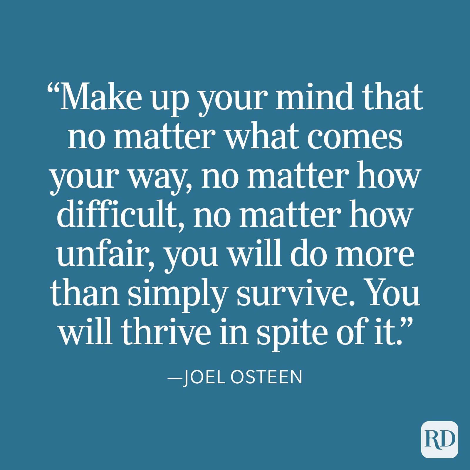 Joel Osteen Strength Quote