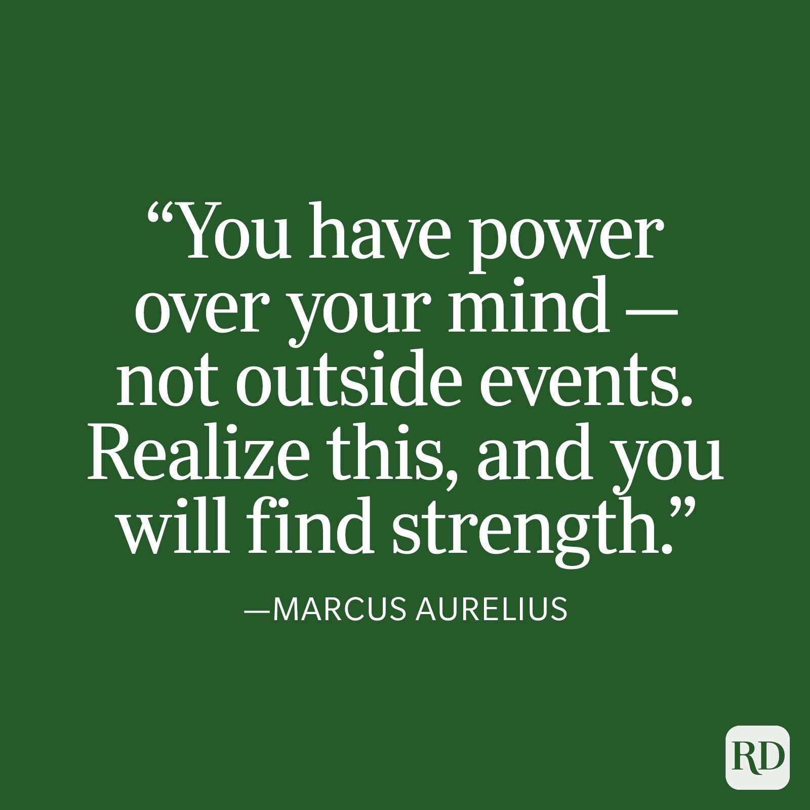 Marcus Aurelius Strength Quote