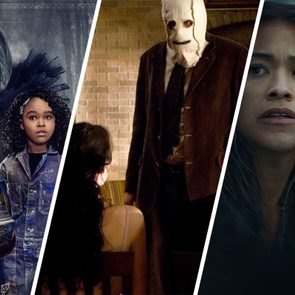 collage of promotional images from scary movies on netflix