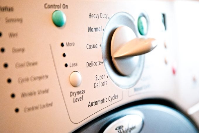delicate dryer setting on laundry dryer machine