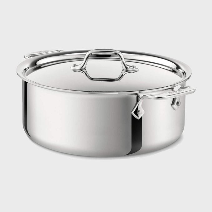 All Clad D3 Everyday Stainless Steel Tri Ply Stockpot With Lid