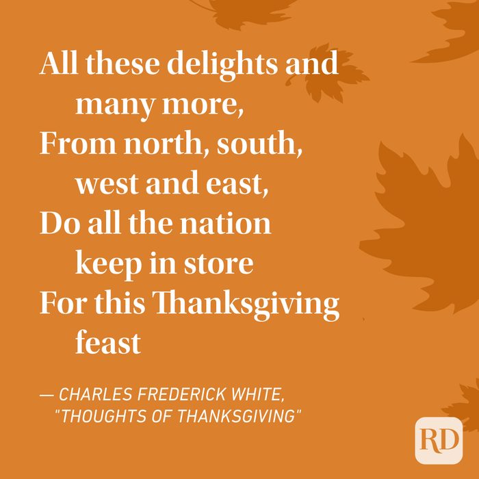 Charles Frederick White Thanksgiving Poems