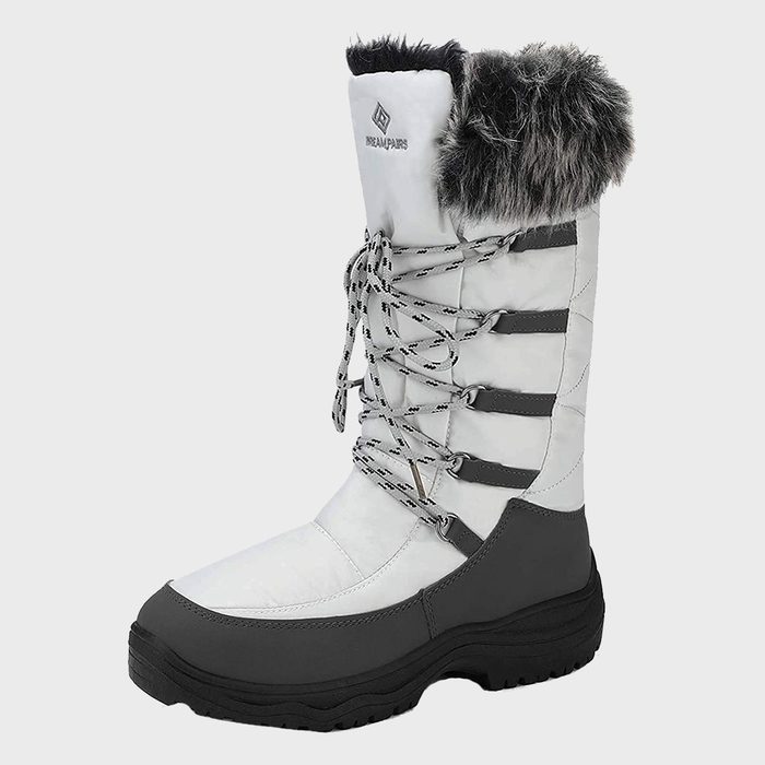 Dream Pairs Faux Fur Lined Mid Calf Winter Snow Boots