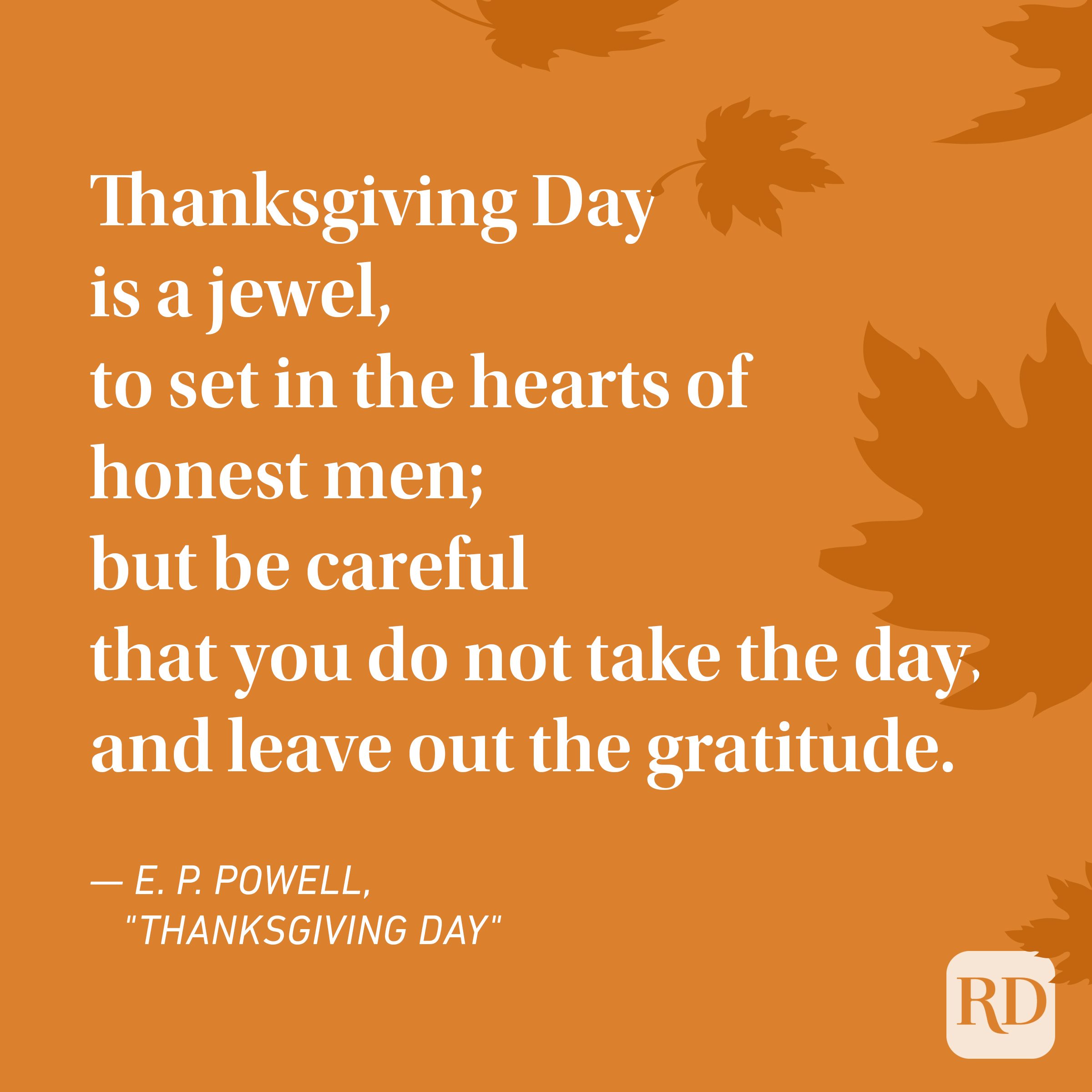 E. P. Powell Thanksgiving Poems
