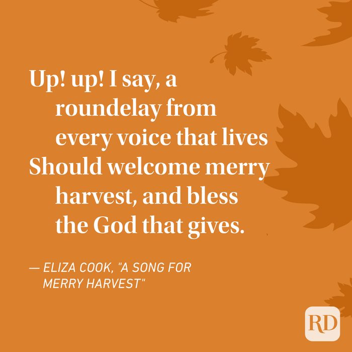 Eliza Cook Thanksgiving Poems